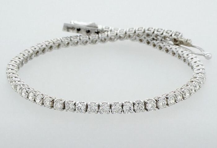 14 kt. White gold - Bracelet - 1.92 ct Diamond - Diamonds