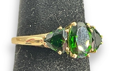 14kt Yellow Gold and Diopside Ring