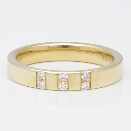 18 kt. Gold - Ring - 0.06 ct Diamond