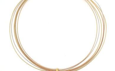 18 kt. Pink gold, White gold, Yellow gold - Necklace
