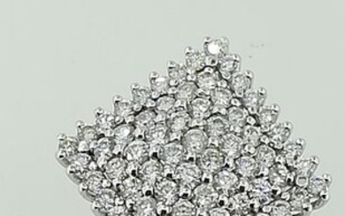 18 kt. White gold - Ring - 1.65 ct Diamond