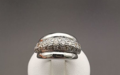 18 kt. White gold - Ring - 1.90 ct Diamond