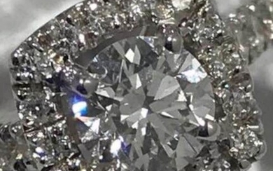 18 kt. White gold - Ring Diamond - Diamonds