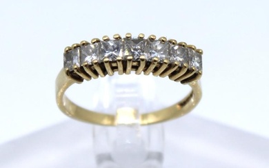 18ct Yellow Gold Seven Stone Approx. 1.00ct (1ct) Total Princess...