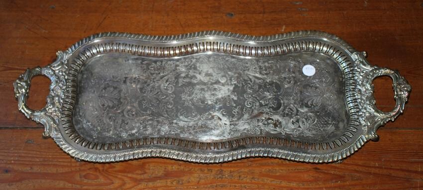 1930s Crown Silver Co. Silver Plate Drinks Tray