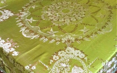 1950 San Leucio - Double silk bedspread - 245 x 265 cm - Silk - Mid 20th century