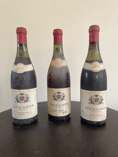 1973 Clos de la Roche Grand Cru - Henri Mauffré - Clos de la Roche - 3 Bottles (0.75L)