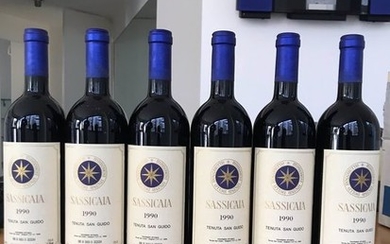 1990 Tenuta San Guido Sassicaia - Bolgheri - 6 Bottles (0.75L)