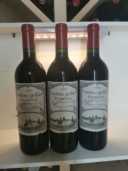 1998 Château Le Gay - Pomerol - 3 Bottles (0.75L)