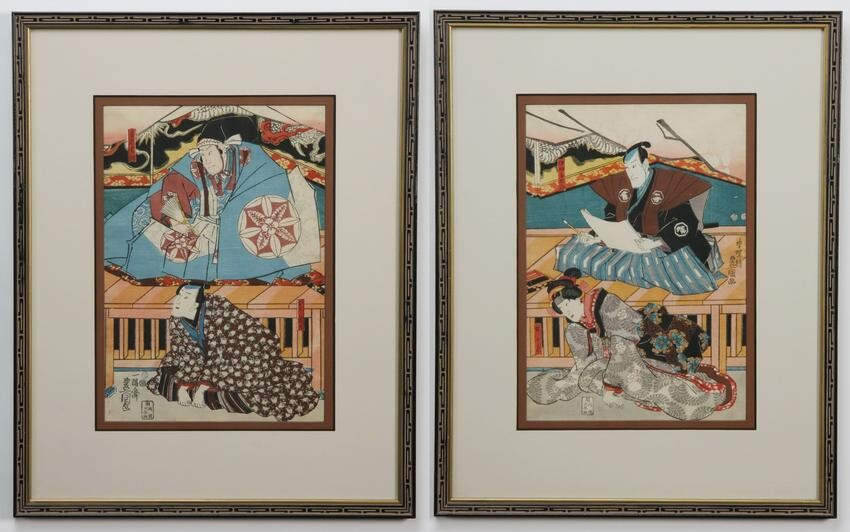(2) Japanese woodblock prints