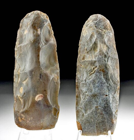 2 Neolithic Danish Chert Stone Hand Axes