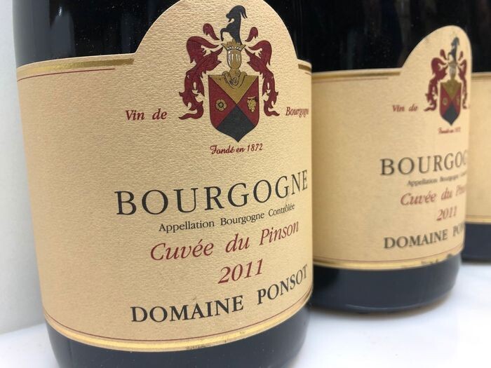 2011 Bourgogne "Cuvee du Pinson" - Domaine Ponsot - Bourgogne - 12 Bottle (0.75L)