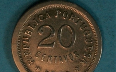 Portugal - Republic - 20 Centavos 1921 - Small Module - Rare - Cupro-Nickel