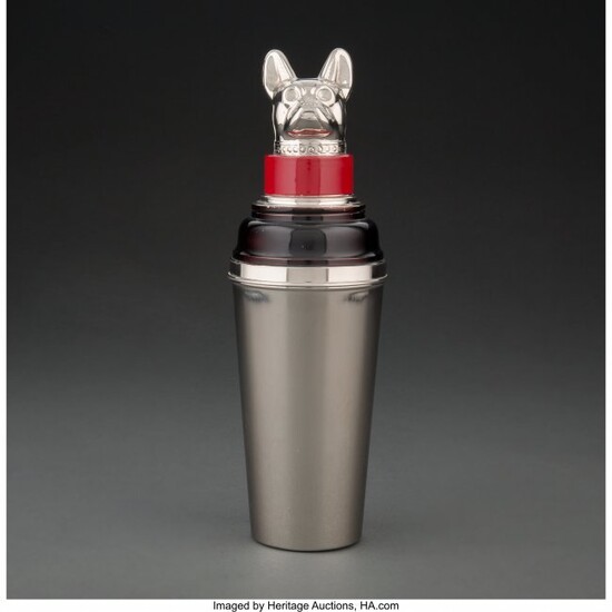 27083: A German Enameled Metal Cocktail Shaker with Fre