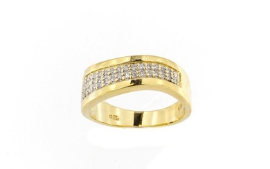 18 kt. Yellow gold - Ring - 0.38 ct Diamond