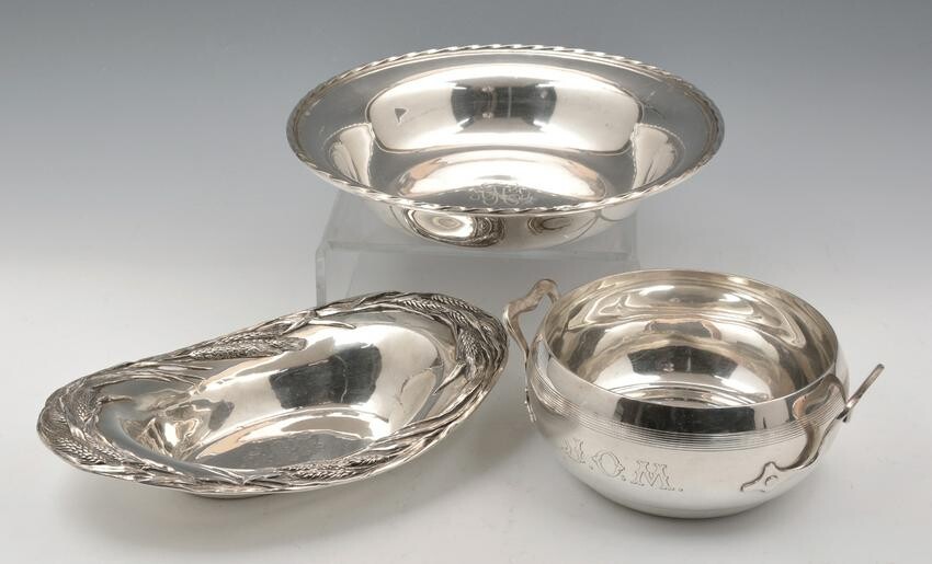 3 Piece Sterling Silver Group, Shreve and Towle.