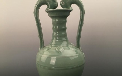 Chinese Longquan Kiln Vase, Qianlong Mark