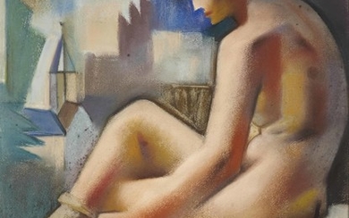 André Lhote (1885-1962), Nu assis dans un paysage