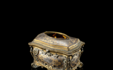 A gilt-bronze box. France, 19th century