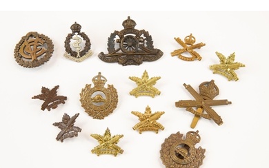6 WWI CEF cap badges: Field Artillery General Service maple ...
