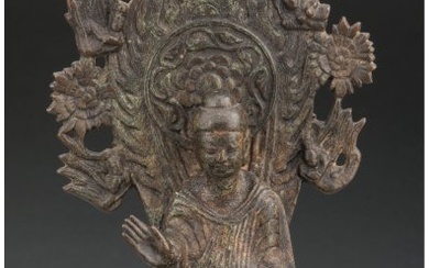 78083: A Chinese Bronze Figure: Maitreya 11 x 4-5/8 x 4