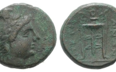 Bruttium, Petelia, late 3rd century BC. Æ (17mm, 5.35g, 7h)....