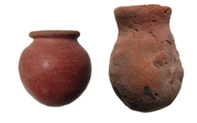 A pair of Egyptian ceramic vessels