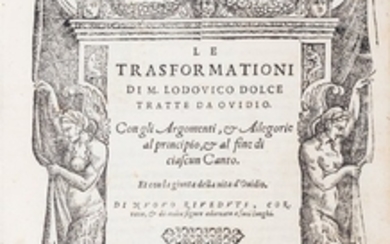 Ovidio Nasone, Publio - Dolce, Lodovico LE TRASFORMATIONI... TRATTE DA OVIDIO, 1570