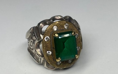 925 Silver - Ring Emerald