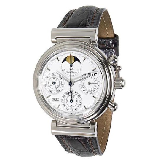 IWC Da Vinci 3750 Mens Watch in 18k White Gold - Wrist