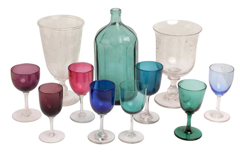 A CLEAR GLASS CELERY JAR, LATE 19TH CENTURY