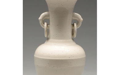 A Chinese glazed porcelain vase, 19th/20th c, the flared nec...