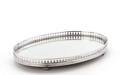 SOLD. A French late 19th century silverplated surtout of oval form. 48 x 33 cm. – Bruun Rasmussen Auctioneers of Fine Art