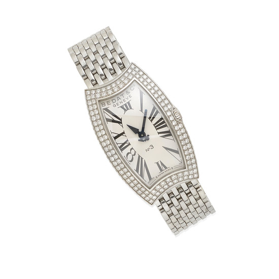 A Lady's Diamond and Stainless Steel Wristwatch, Bedat & Co.