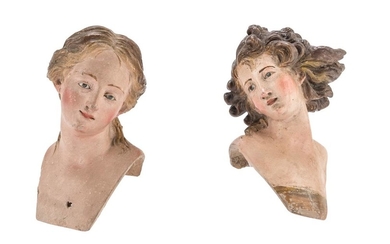 A PAIR OF BUSTS IN EARTHENWARE - NAPLES LATE 18TH CENTURY