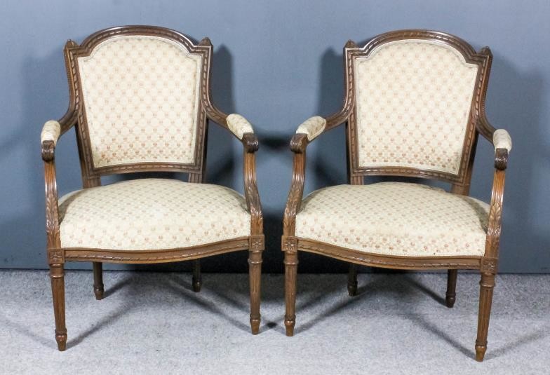 A Pair of Early 20th Century French Walnut Open...