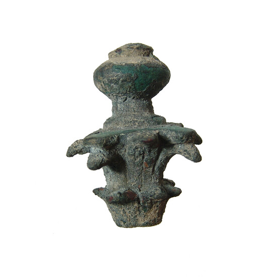 A Roman bronze decorative finial