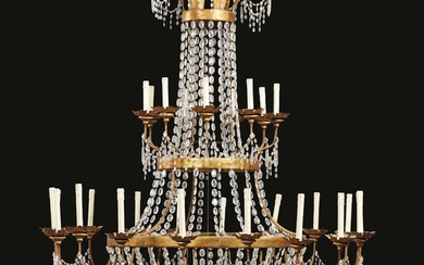 A TUSCAN "MONTGOLFIER" BALLOON CHANDELIER, 19TH CENTURY