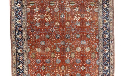 NOT SOLD. A Teheran carpet, Persia. A highly decorative all over design. C. 560.000 kn. pr. sqm. C. 1940. 405 x 316 cm. – Bruun Rasmussen Auctioneers of Fine Art