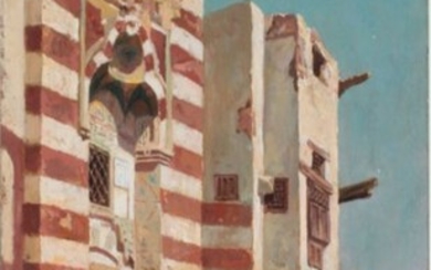 Adolfo Belimbau (1845-1945) - Paesaggio orientalista