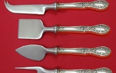 American Beauty by Manchester Sterling Silver Cheese Serving Set HH 4pc Custom