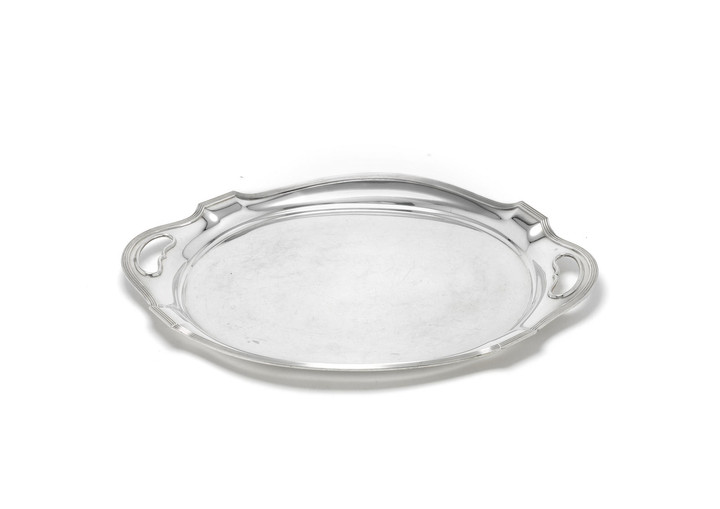 An American silver tray