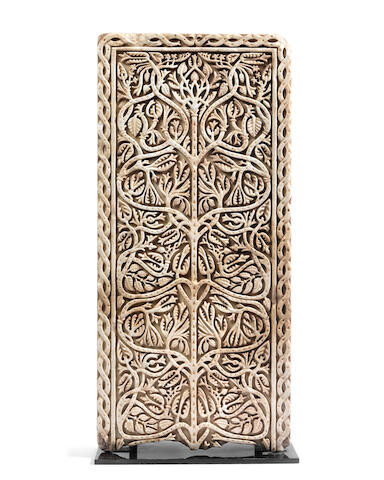 An Umayyad carved marble panel, Cordoba, probably Medinat al-Zahra', 10th Century