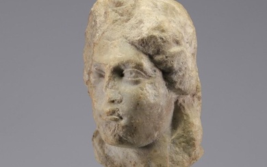 Ancient Roman Marble Bust of a Young Woman. Bust - 22 cm