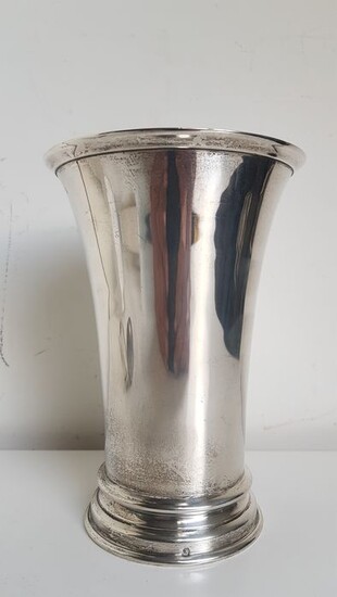 Antique 19th century silver supper cup - 428 grams - .934 silver - Netherlands - 1888
