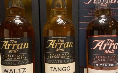 Arran WTF series: Waltz, Tango and Foxtrot - Original bottling - b. 2017 - 700ml - 3 bottles