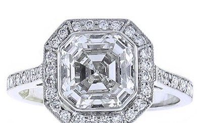 Asscher Cut Diamond Ring.