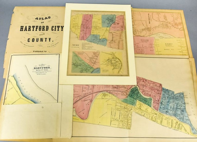 Atlas of Hartford City & County Baker & Tilden