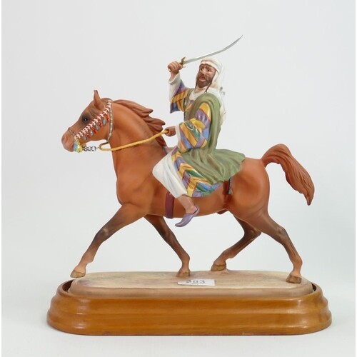Beswick rare Bedouin Arab on galloping horse 2275: on wood p...