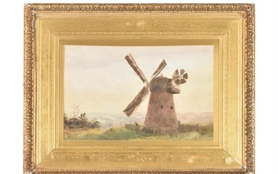 British School (19th century), The windmill on Surrey Common